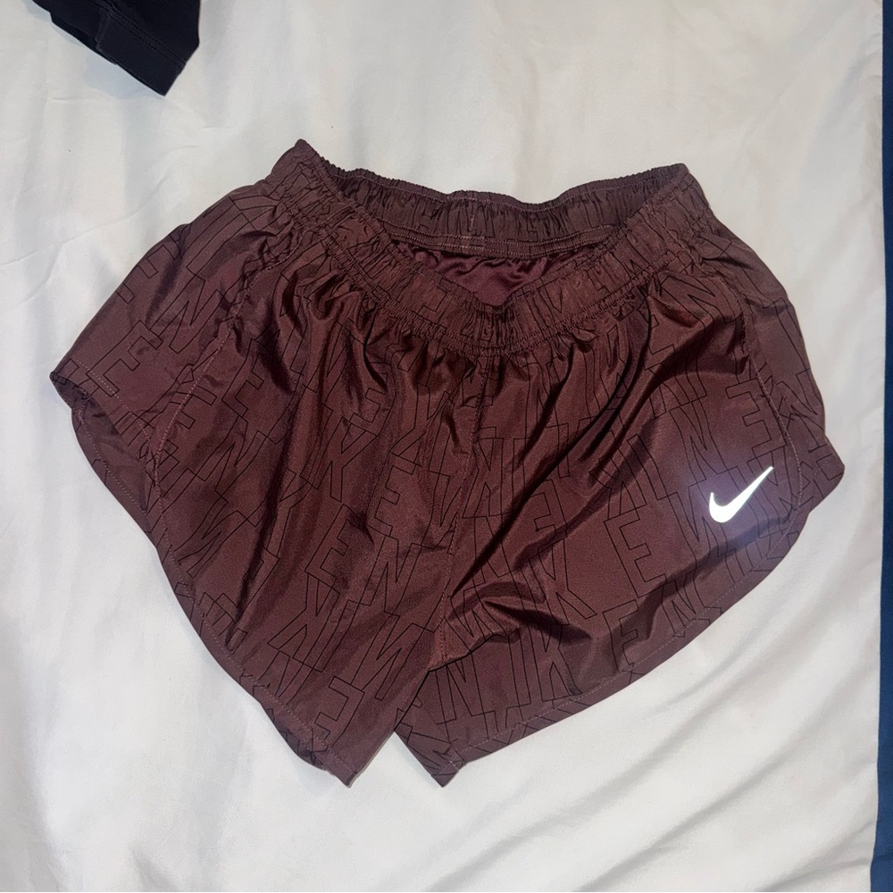 Nike Women's running Shorts in Dark Brown purple